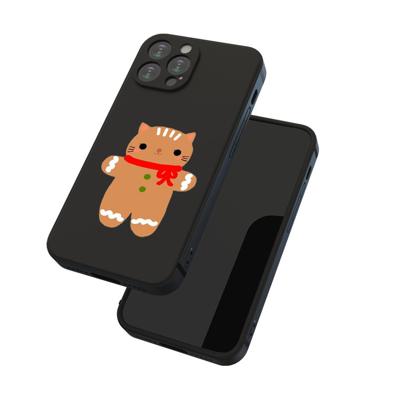 Dark Slate Gray Kitty Cat Iphone Case