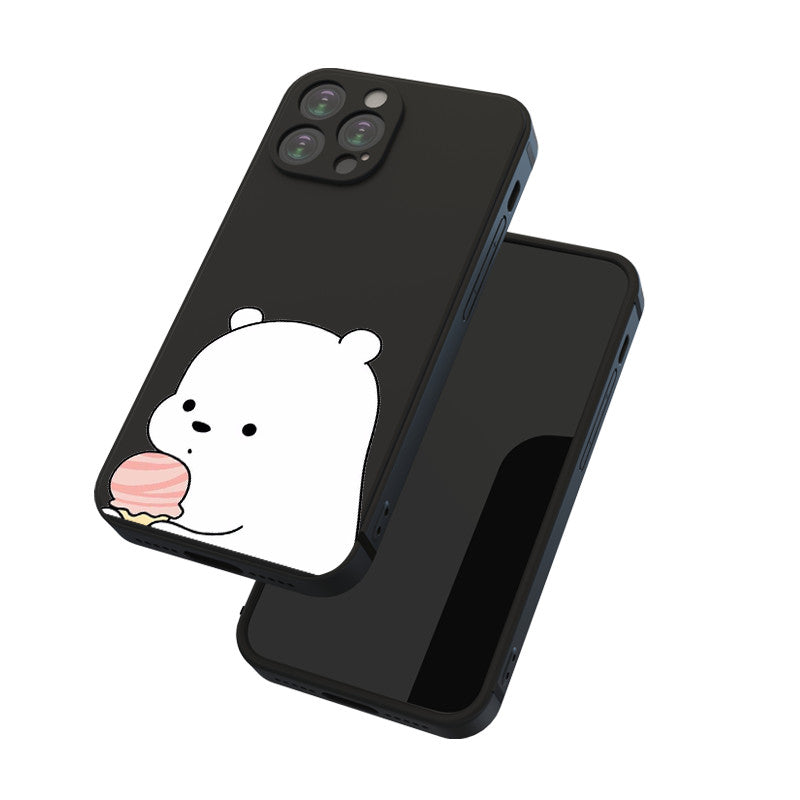 Dark Slate Gray Ice Bear Cute Iphone Case