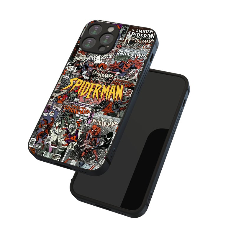 Dark Slate Gray Cool Spider-Man Iphone Case