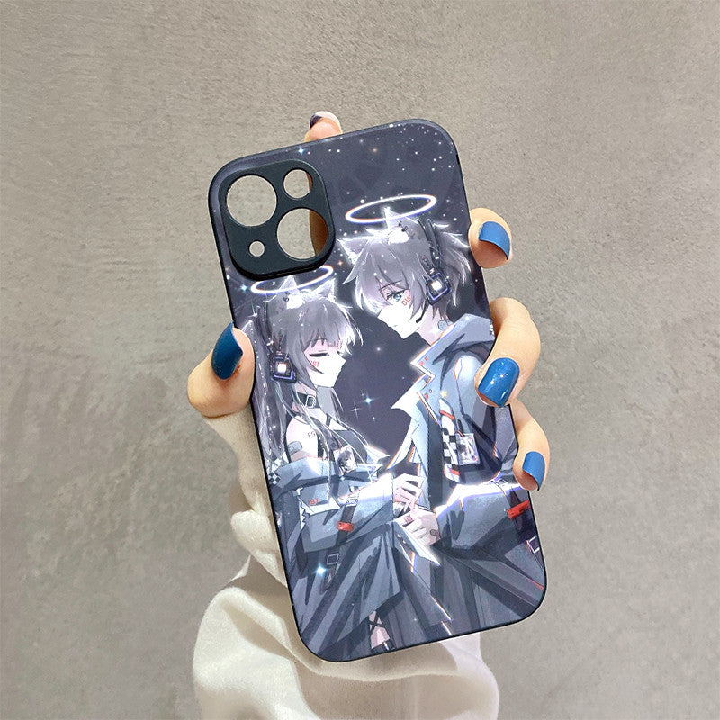 Dark Gray Anime Cute Iphone Case