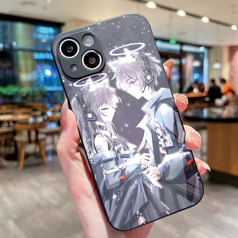 Dark Gray Anime Cute Iphone Case