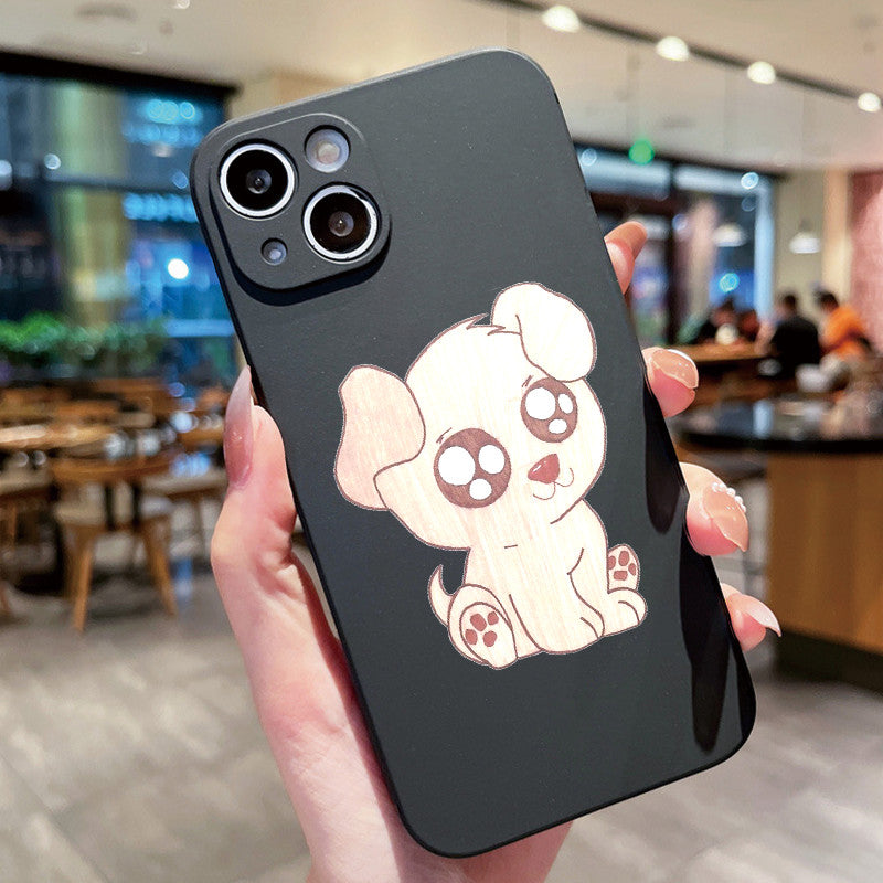 Dark Slate Gray Cute Dog Iphone Case