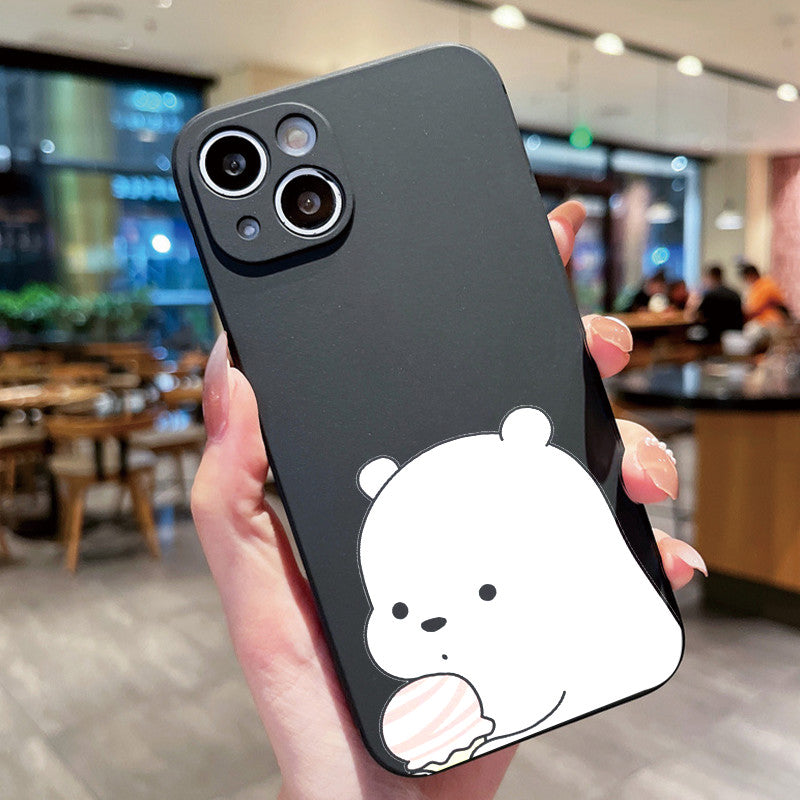 Dark Slate Gray Ice Bear Cute Iphone Case