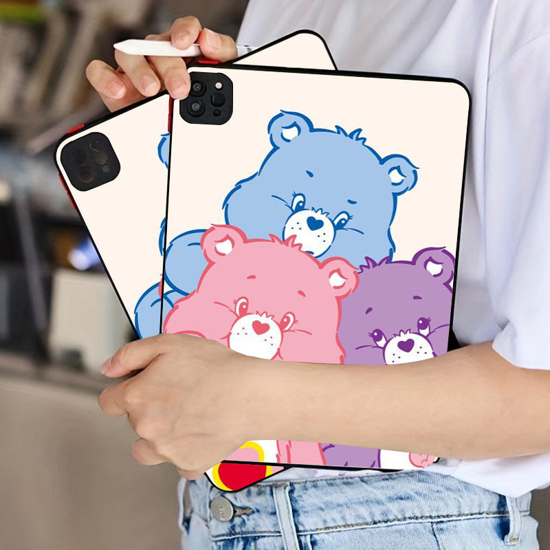 Light Gray Cute Bear iPad Case