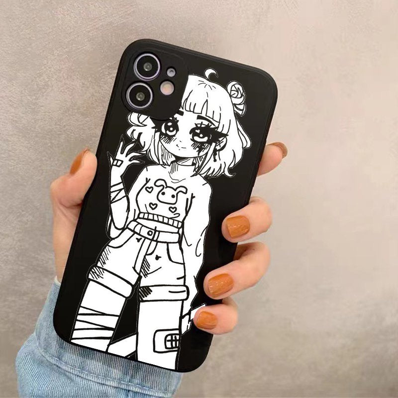 Gray Cool Girl Iphone Case