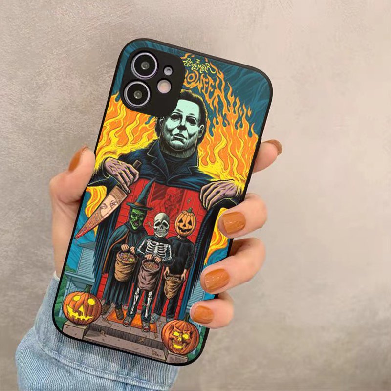 Gray Horror Movie Iphone Case