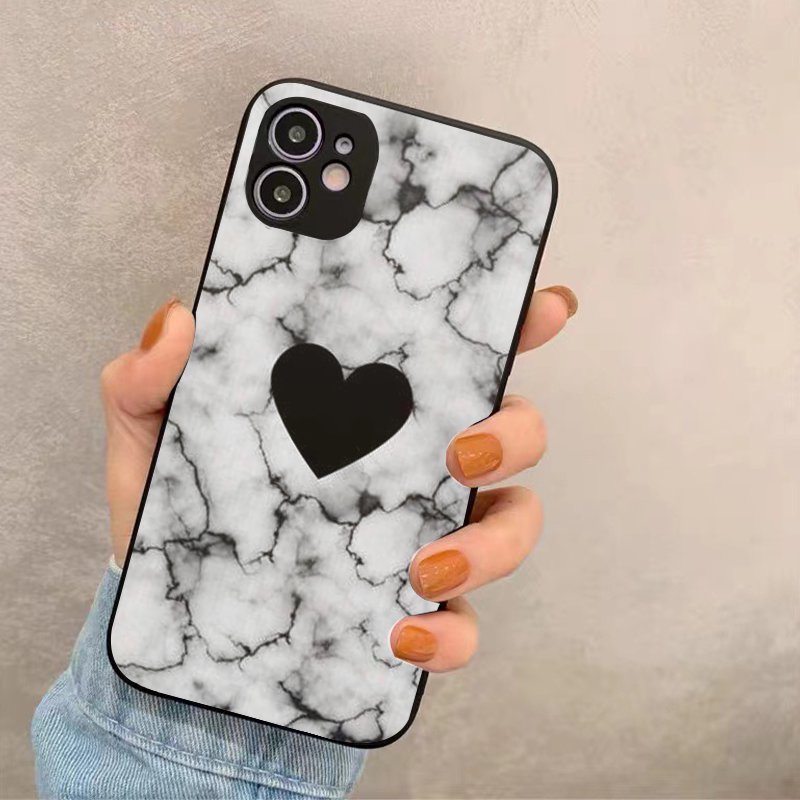 Gray Loving heart Iphone Case