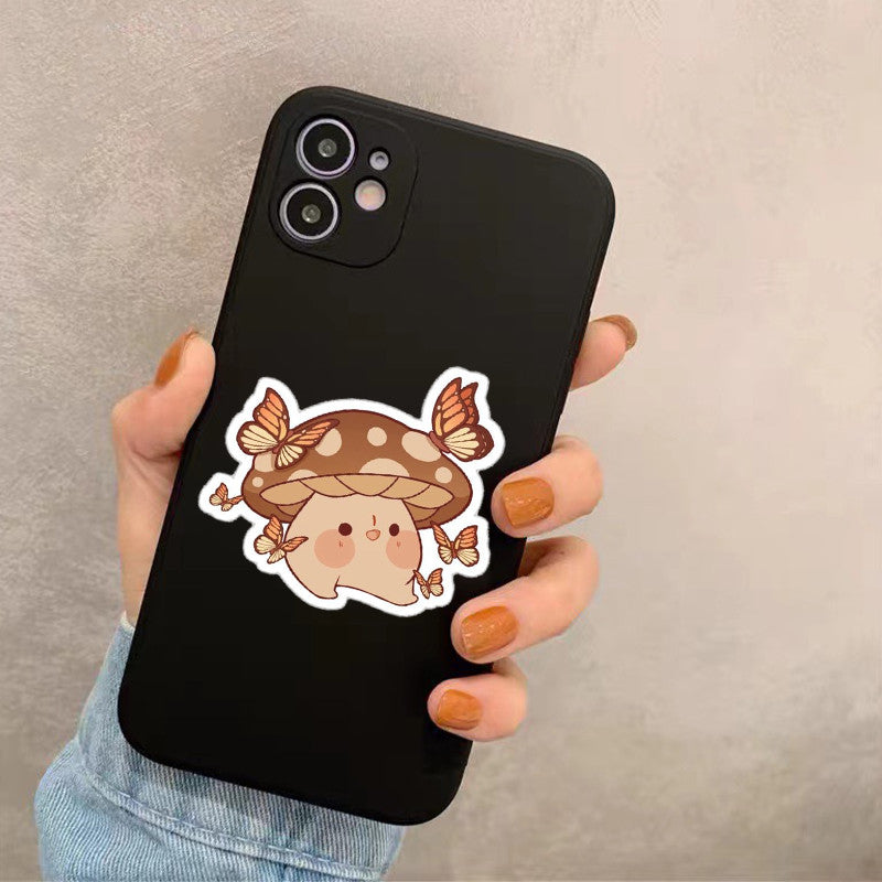 Gray Cute Mushroon Iphone Case