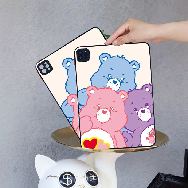 Gray Cute Bear iPad Case