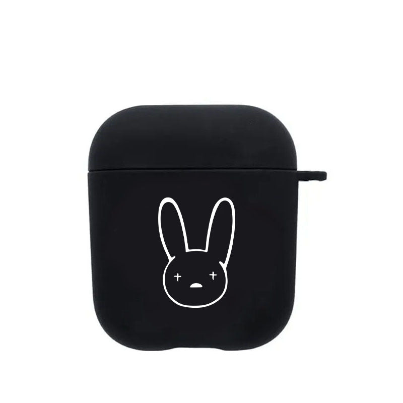 Black Bad Bunny Airpod Case