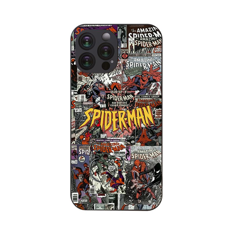 Dark Slate Gray Cool Spider-Man Iphone Case