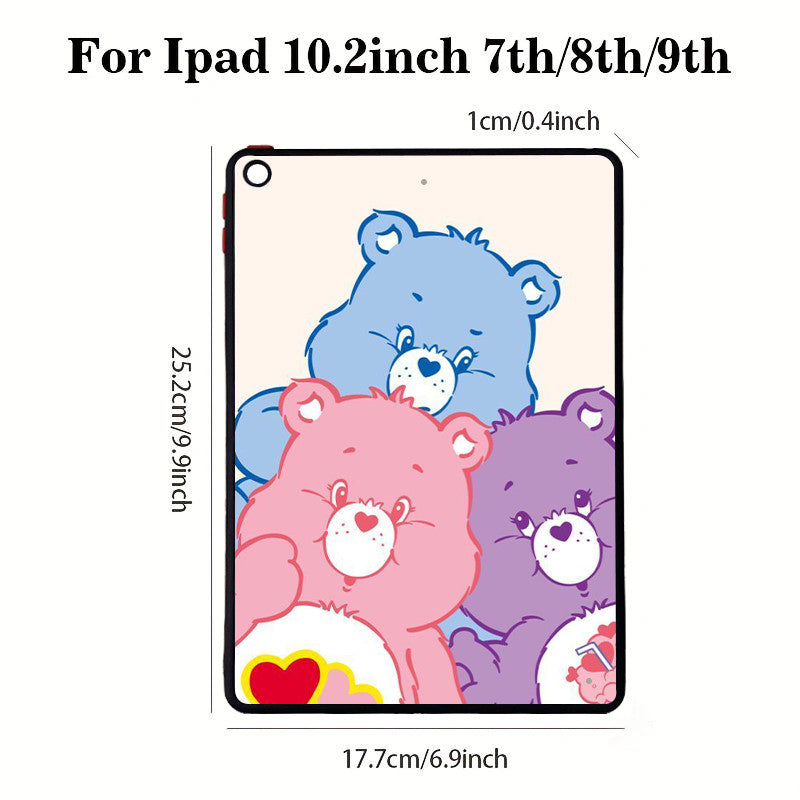 Light Gray Cute Bear iPad Case