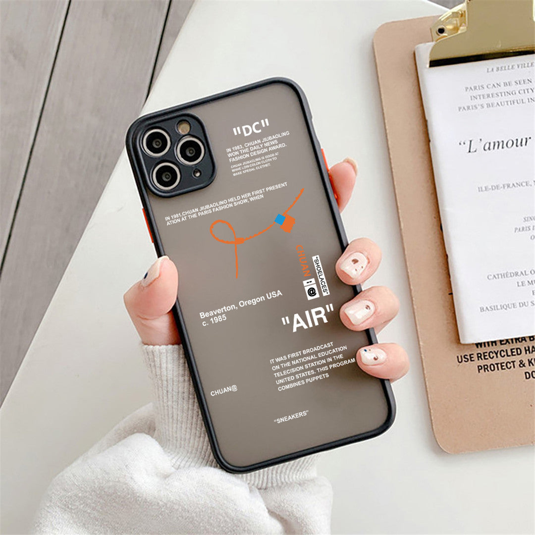 Gray Letter Printed Phone Case For IPhone14/14Plus/14Pro/14Pro Max,iPhone13/13Mini/13Pro/13Pro Max,iPhone12/12Mini/12Pro/12Pro Max,iPhone11/11Pro/11Pro Max