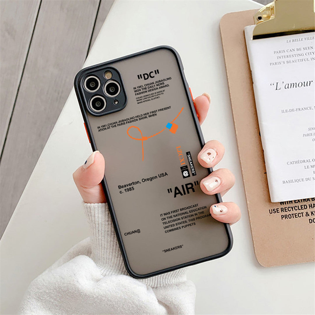 Gray Letter Printed Phone Case For IPhone14/14Plus/14Pro/14Pro Max,iPhone13/13Mini/13Pro/13Pro Max,iPhone12/12Mini/12Pro/12Pro Max,iPhone11/11Pro/11Pro Max