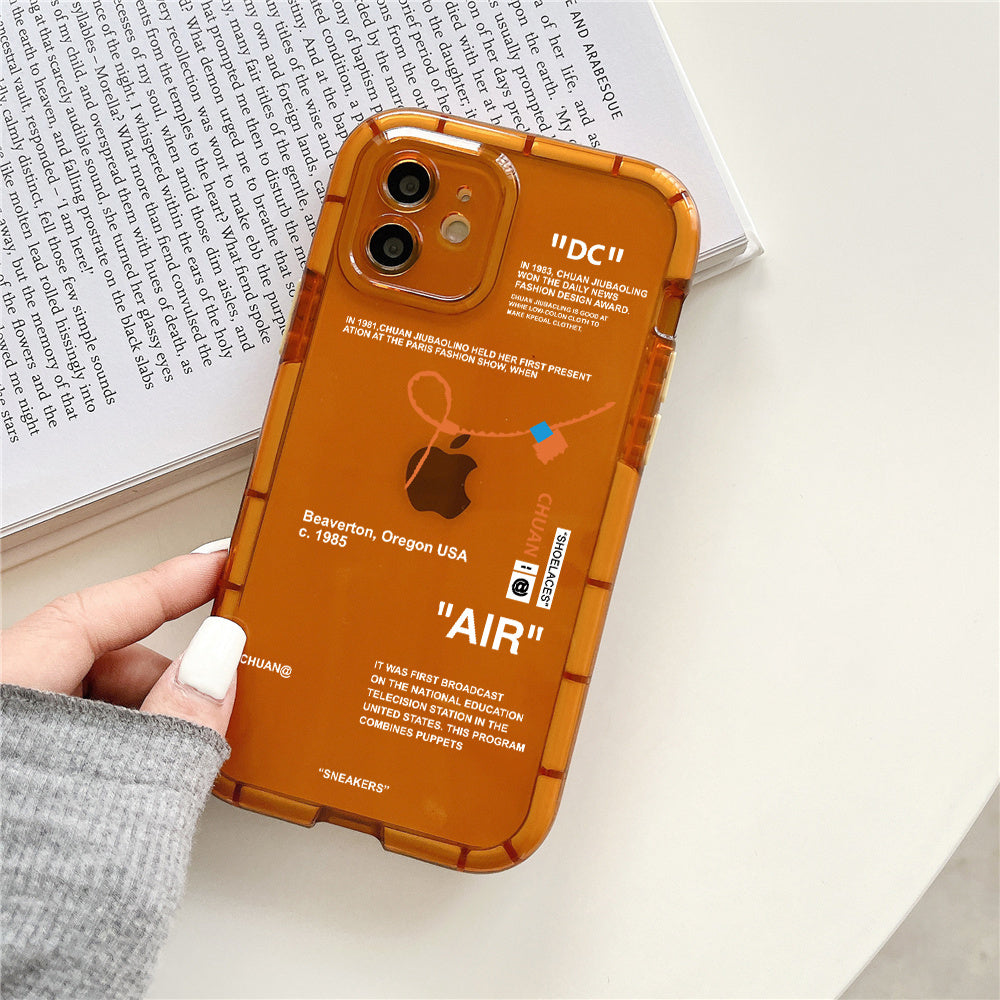 Light Gray Clear Soft Silicone Case Luminous Sport Brand White Label Phone Case For IPhone 13 12 11 Pro