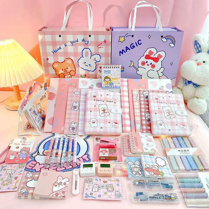 Light Gray Link 1-10/20/40 pcs Cute stationery Set (All you can choose )