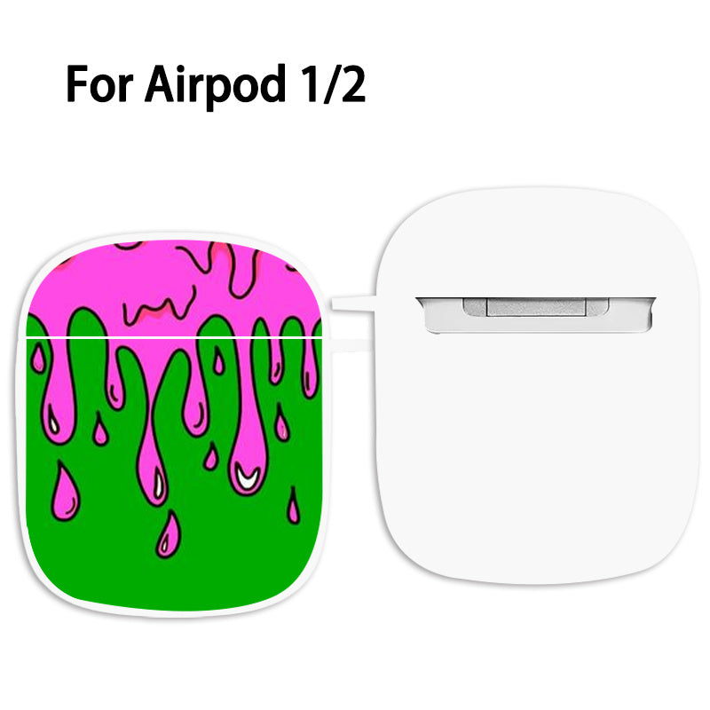 White Smoke Fluid Design Headset Earbuds Protective Case For Apple Airpods 1/2/Pro For Gifts