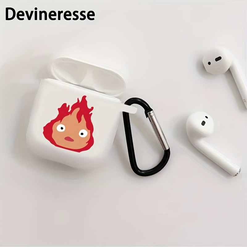 Light Gray Little Flame Protective Case For Wireless Headset Case