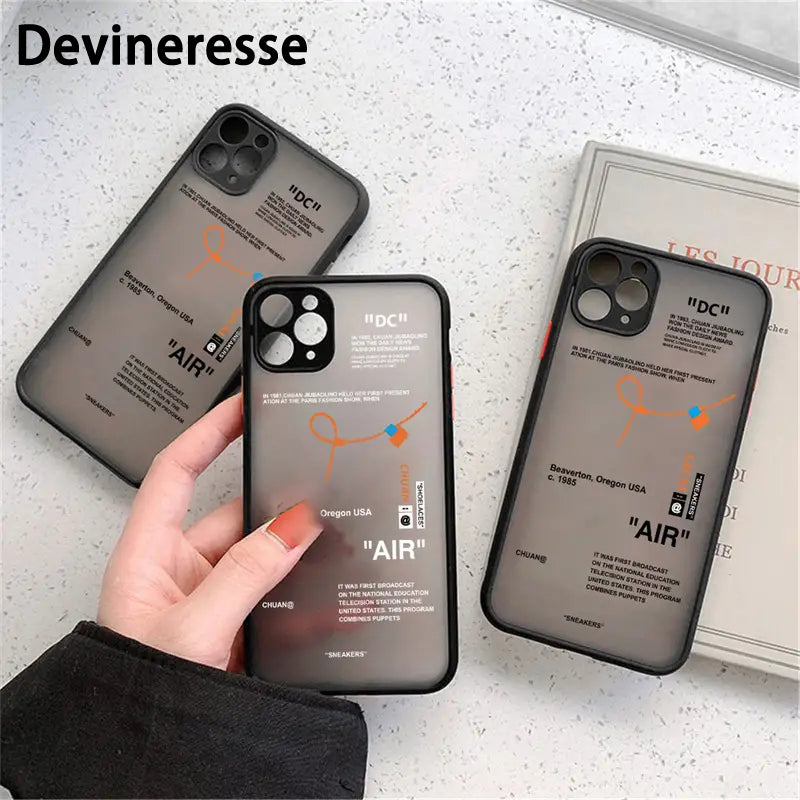 Light Gray Letter Printed Phone Case For IPhone14/14Plus/14Pro/14Pro Max,iPhone13/13Mini/13Pro/13Pro Max,iPhone12/12Mini/12Pro/12Pro Max,iPhone11/11Pro/11Pro Max