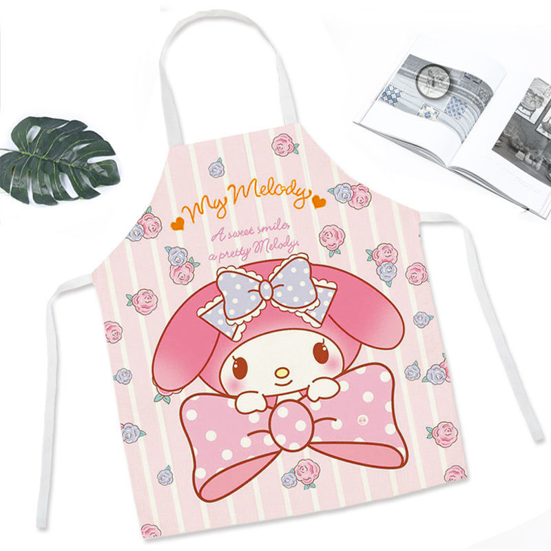 Misty Rose Cute anti-dirty apron for home use