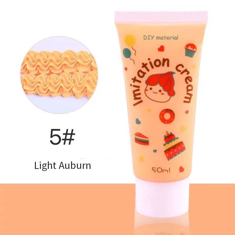 Light Salmon Simulation Imitation Cream DIY Fake Whipped Cake Cream Glue