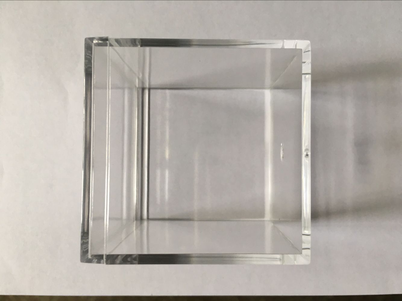 Dark Gray 24PCs Acrylic Transparent Square Box