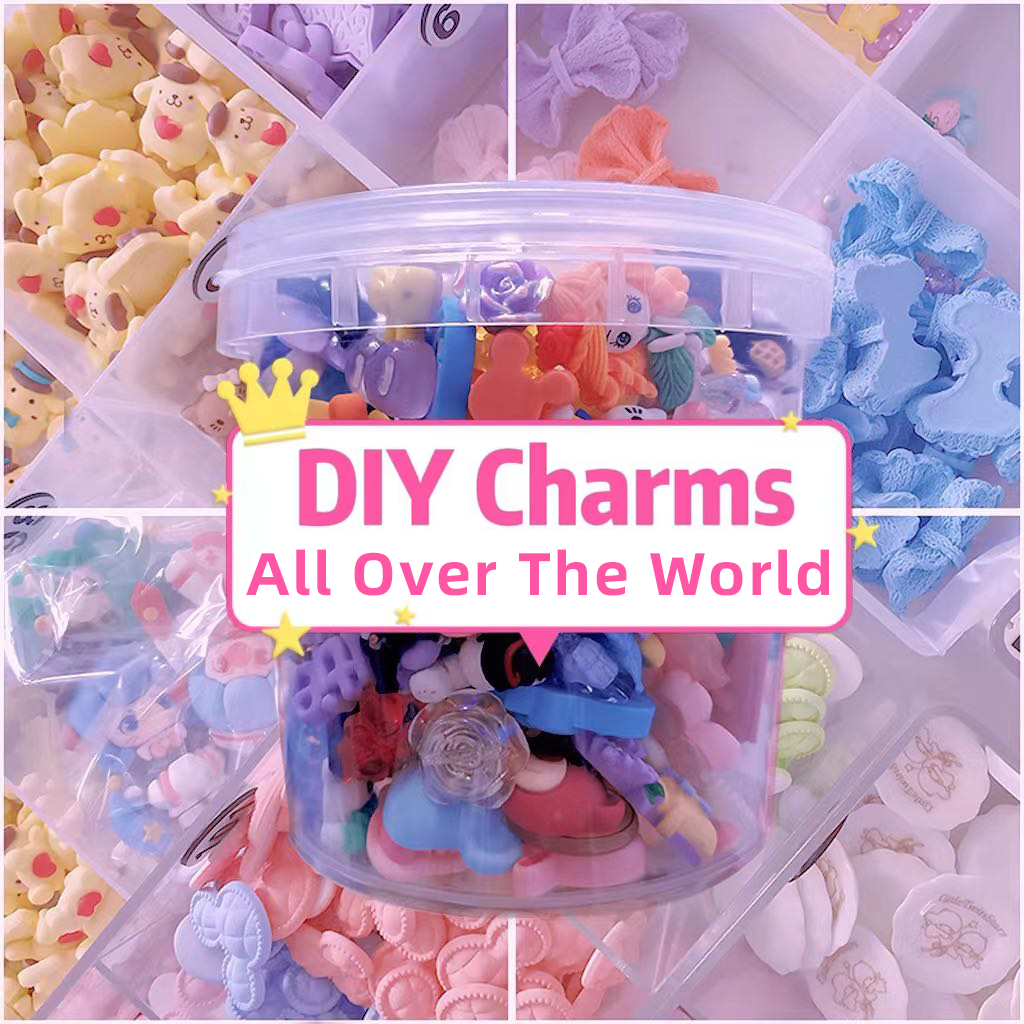 Dark Gray Buy 1 Get 3 / Buy 1 Free 1  DIY Charms by Bucket (Ships without buckets)