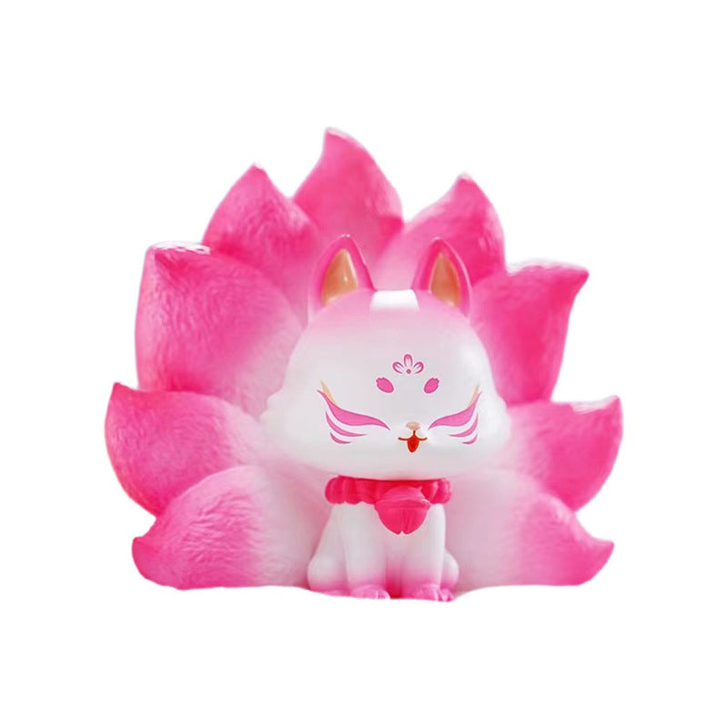 Hot Pink Ancient Nine Fox Blind Box Looking for Xiangrui Fairy Fox 2 Generation Doll Tide Toy Decoration Gift Box Hand Office