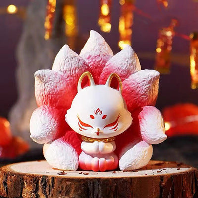 Saddle Brown Ancient Nine Fox Blind Box Looking for Xiangrui Fairy Fox 2 Generation Doll Tide Toy Decoration Gift Box Hand Office