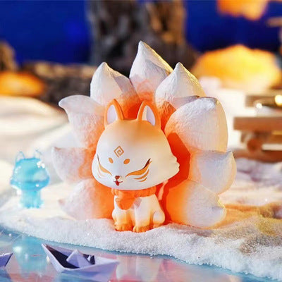 Gray Ancient Nine Fox Blind Box Looking for Xiangrui Fairy Fox 2 Generation Doll Tide Toy Decoration Gift Box Hand Office