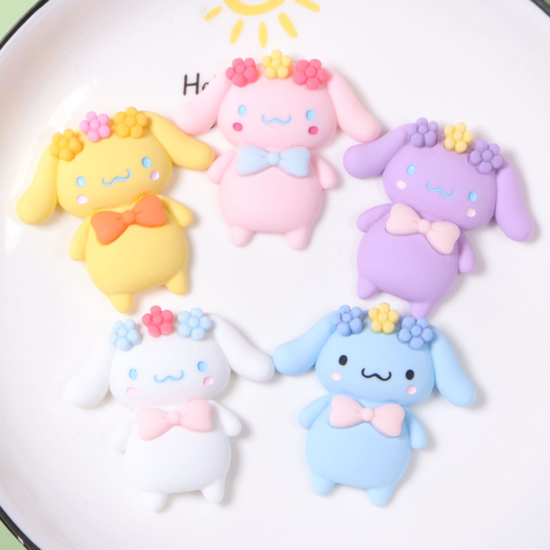 Lavender ST001 10PC Large Cartoon Flower Baby DIY Resin Charms