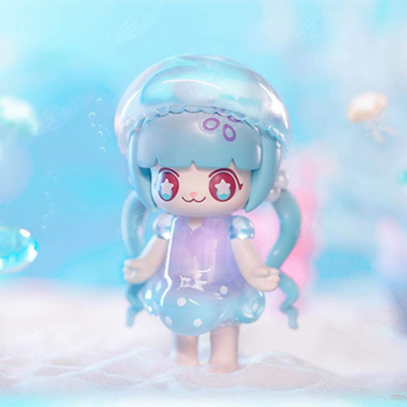 Powder Blue 52toys Kimmy & Miki Undersea Adventure Series Tide Play Hand-Made Doll Set Doll Blind Box