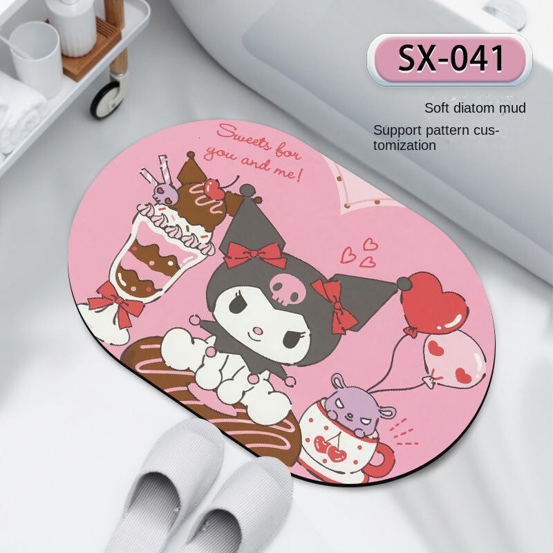 Thistle Cute Kuromi Floor Mat