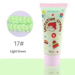 Light Gray Simulation Imitation Cream DIY Fake Whipped Cake Cream Glue